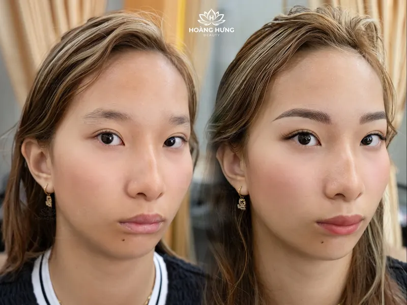 Trước và sau điêu khắc sợi Hairstroke — khách 2
